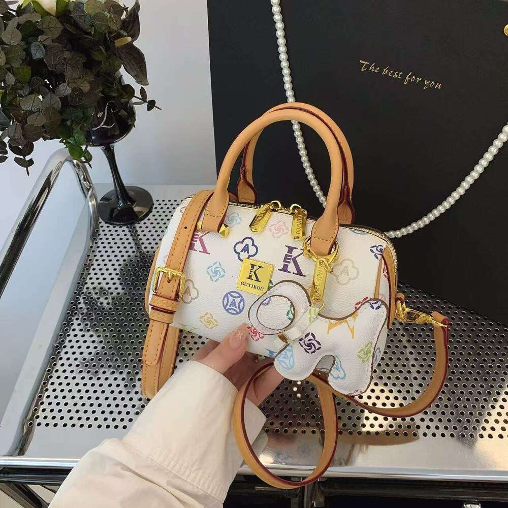 DHessentials 2025 Small Puffy Boston Bag, Luxe PVC Tote for Women, Soft Structured Shoulder Crossbody Bag, Trendy Pillow Purse