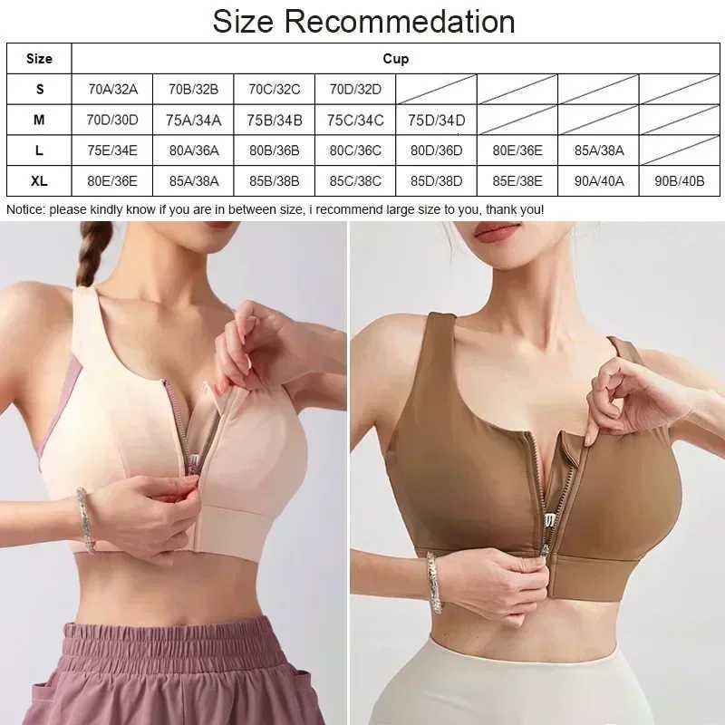 Cloud Hide Front Zipper Sports Bra Women Underwear Push Up Crop Top Bras Solid Athletic Vest Gym Fitness Shirt Sportswear Z250812