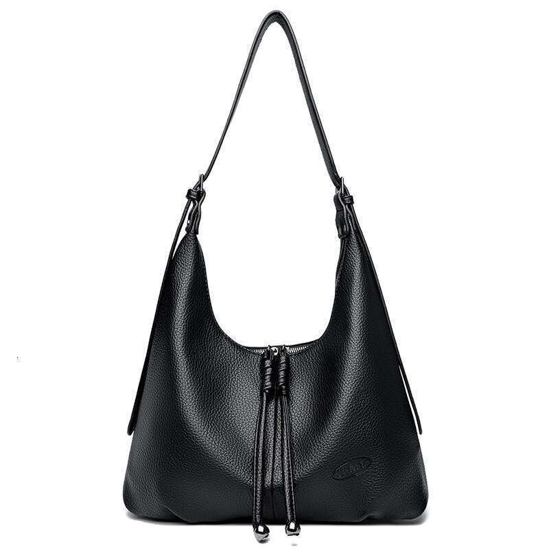 Fashion Casual Soft Leather Tote for Women 2025 New Trendy Shoulder Korean Style Chic Commuter Underarm Bag