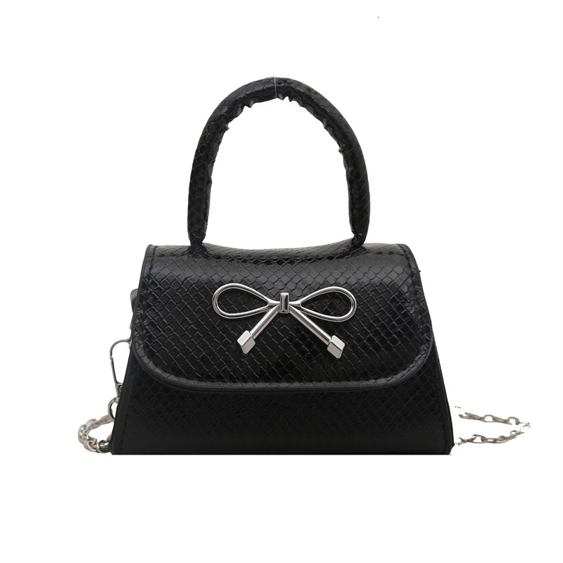 2025 New Bow Small Square Bag Designer Handbag Single Shoulder Women's Crossbody Bag