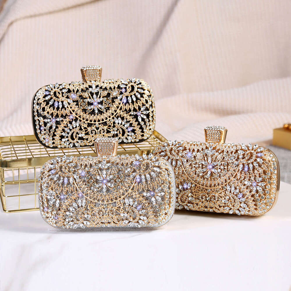 New Handbag Diamond-encrusted Banquet Clutch Dress Evening Women's Wedding Bag