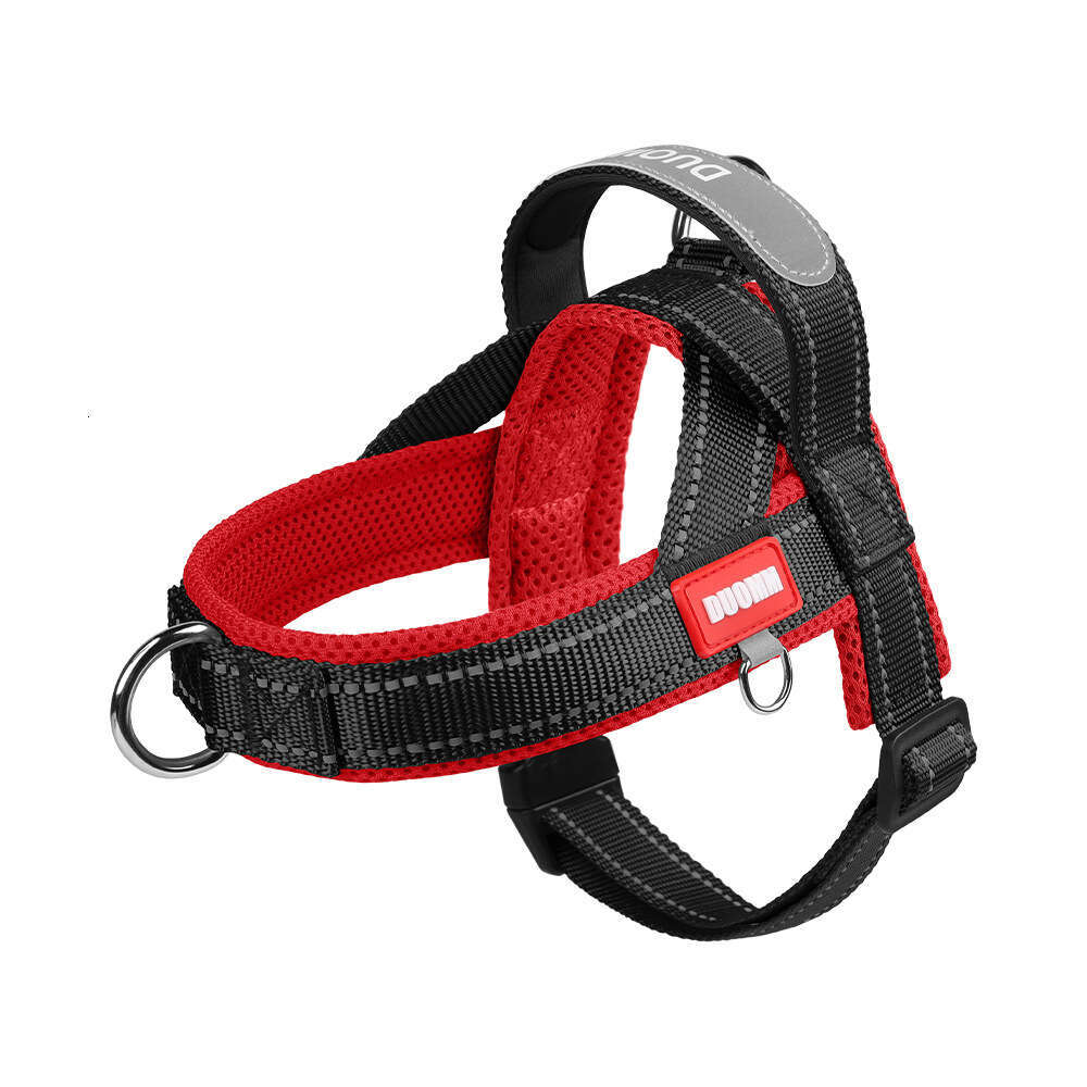New Pet Harness Wide Webbing Color Block Non-Choking Outdoor Dog Walking Leash