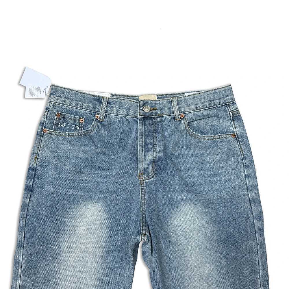 2024 Retro Vintage Micro-flared Jeans High Quality Patchwork Flame Flared Pants Men Washed Old Baggy Jeans Trendy Denim Trousers X250812