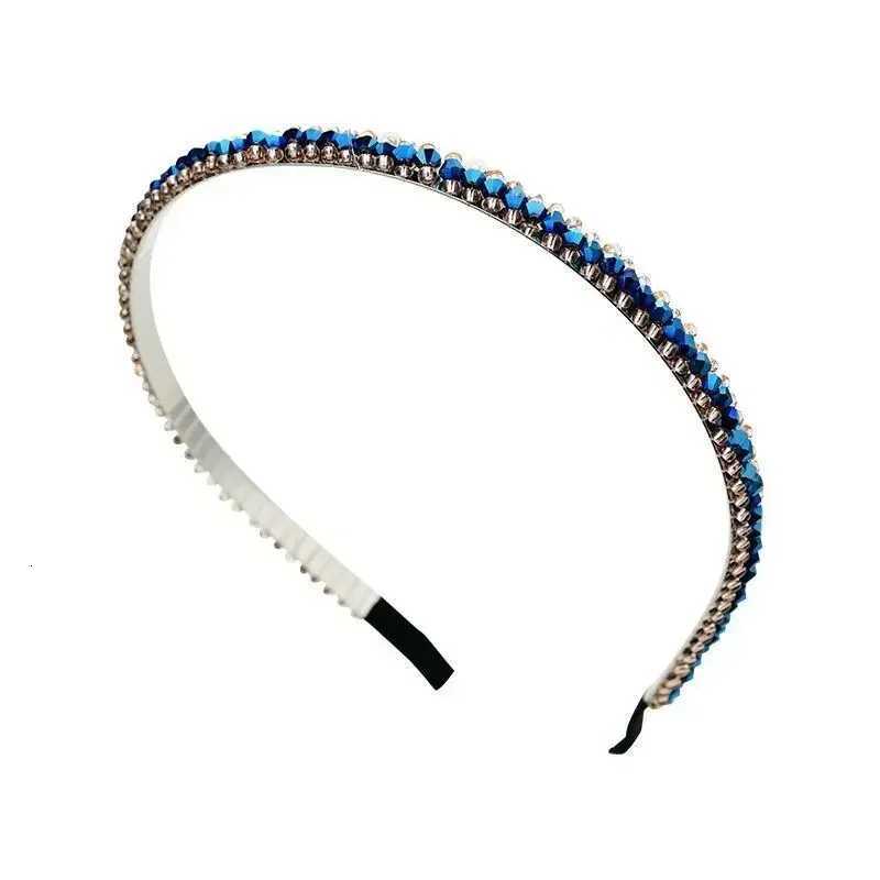 Korean Crystal Bezel Wear Wen Band Girls Vintage Hair Bands Wide Hairband Hoop for Wedding Party Hair Accessories X250812