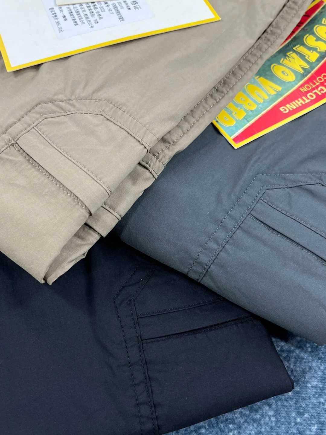 2025 Summer New American Retro Thin Quick-drying Multi-pocket Cargo Pants Mens Fashion Comfort Outdoor Straight Casual Trousers X250812