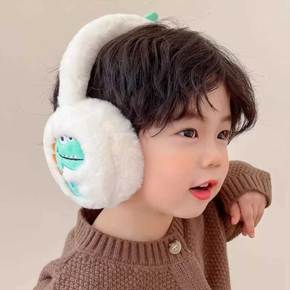 Plush Little Dinosaur Ear Warmer Cartoon Thickened Kids Earmuffs Collapsible Soft Ear Protection Earflap for Childrens Gifts XJ250812