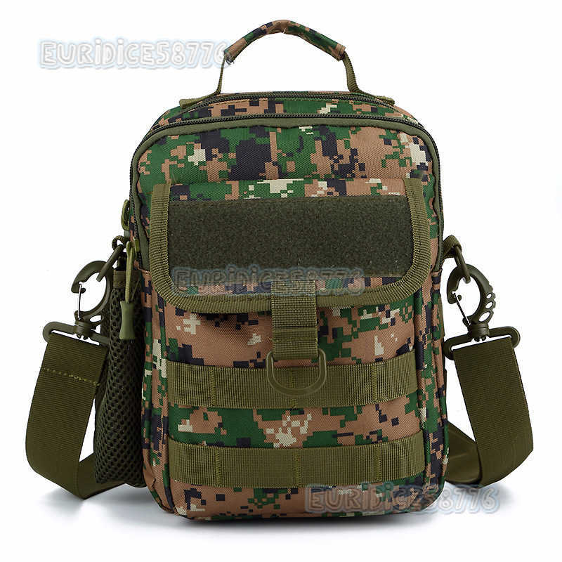 Apu Long Outdoor Waist Bag Sports Crossbody Bag Tactical Camouflage Shoulder Bag Wear-resistant Water-resistant H250811