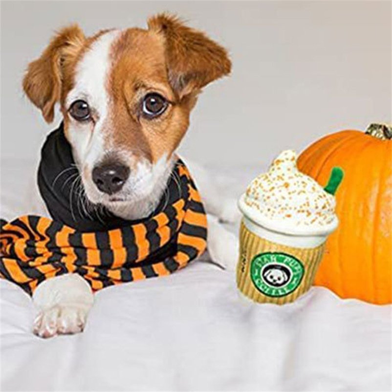 Interactive Noise-Making Latte Coffee Dog Toy Perfect Solution For Keeping Your Pup Engaged