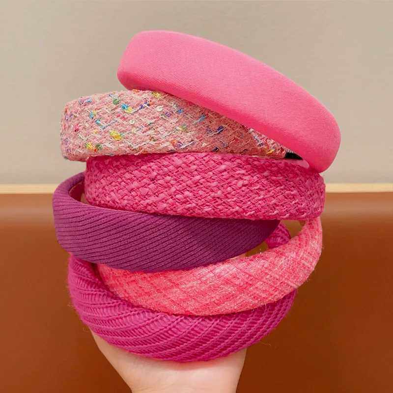 Rose Sponge Band for Wen Temperament Knitted Band Cute Girl Washing Face Hair Band X250812