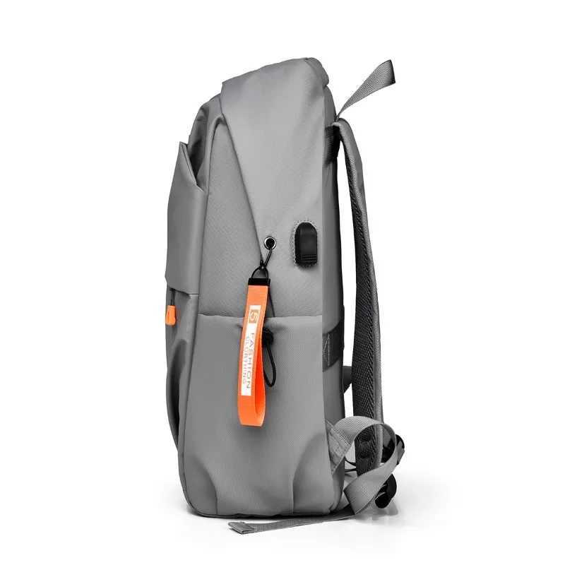 Mens and Womens Backpack New High Capacity Solid Color Business Travel Computer Backpack Student Backpack Y250811