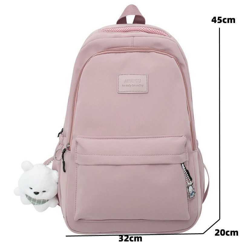 New Female Fashion Men High Capacity Waterproof College Backpack Trendy Women Laptop School Bags Cute Girl Travel Book Bag Cool W250812