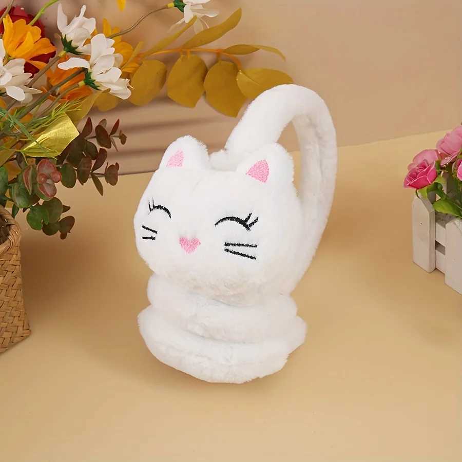 Korean Version Autumn and Winter Plush Warm Earmuffs Plush Cute Cartoon Cat Earmuffs Protect Ears From Cold XJ250812