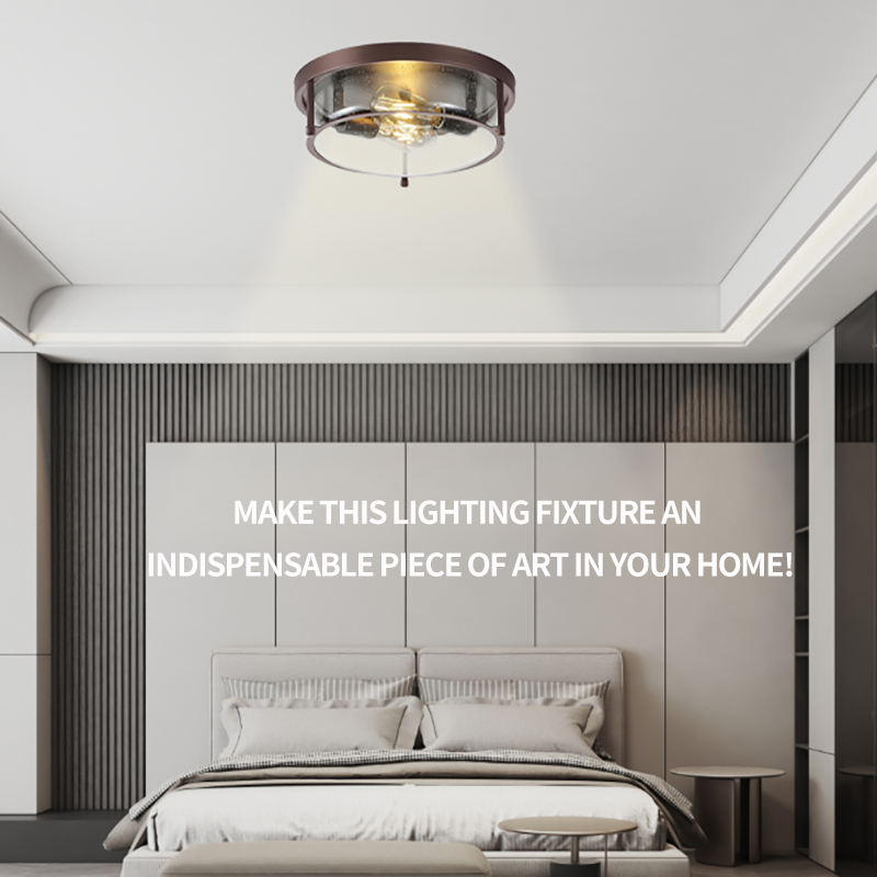 Modern Minimalist Flush Mount Ceiling Lamp - Sleek Design for Kitchen & Bedroom Lighting
