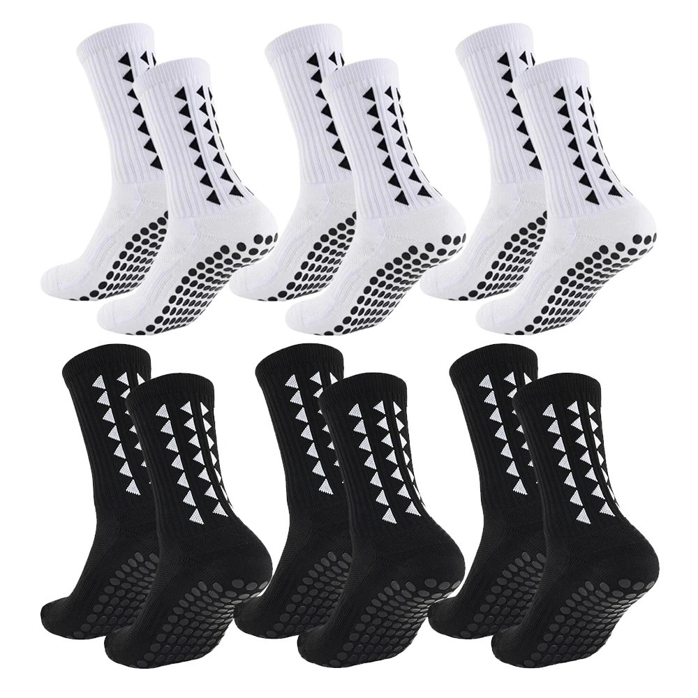 6Pairs men women football grip socks towel bottom sport rugby soccer cycling running Exercise athletic 250805