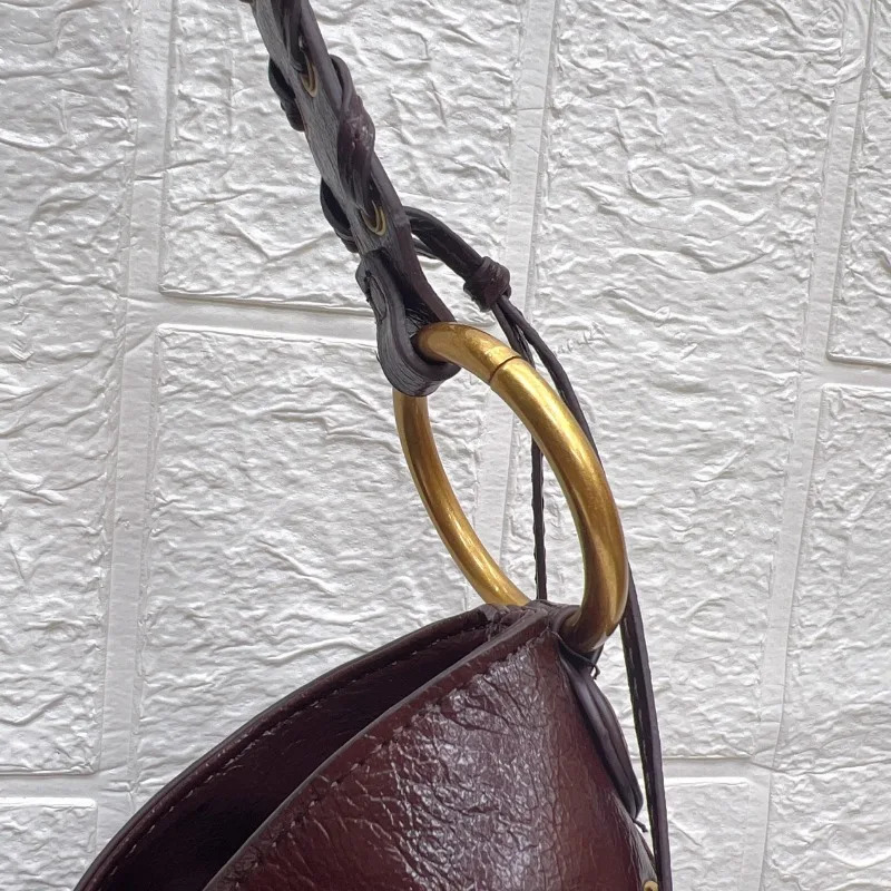 Retro Women Shoulder Bag Solid Fashion Handbag Vintage Crossbody Bag Womens Minimalist PU Leather Bag For Work 250809