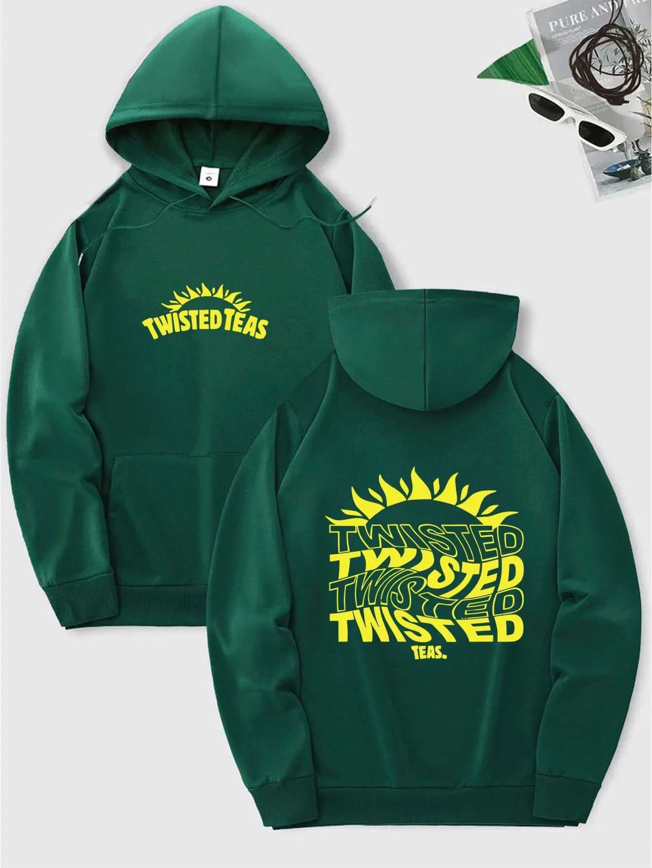 MenS Twisted Teas Graphic Hoodie Casual Pullover with Drawstring Fall Winter StreetwearFit Comfortable Fit Hoodie Y250811