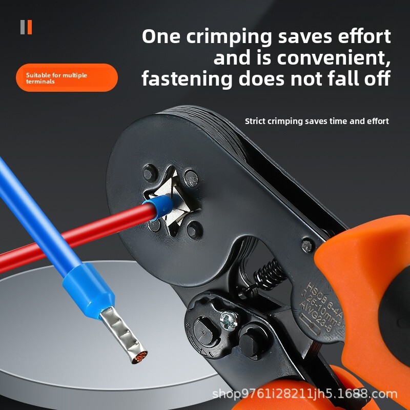 6-4 HSC8 6-6 Set German Quality Jaw Iron VE/TE Tube Type Terminal Crimping Pliers