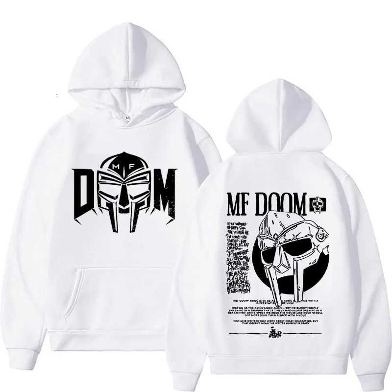 MF Doom Madvillain Metal Face Hoodies Oversize Vintage 90s Rapper Sweatshirt Men Women Harajuku Gothic Casual Hooded Streetwear Y250811