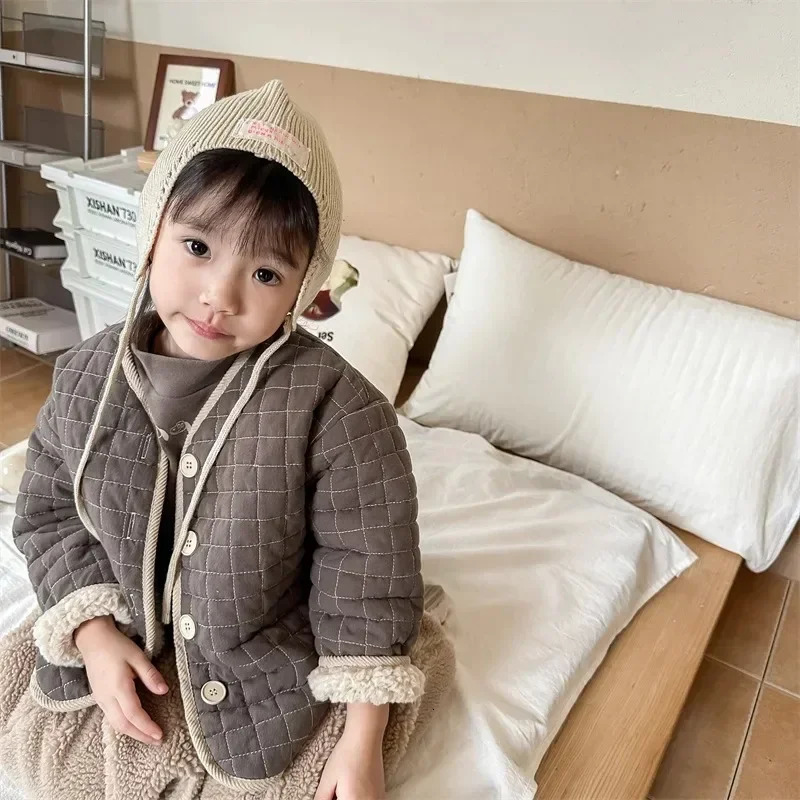 Autumn and Winter Childrens Clothing Childrens Winter Clothing Korean Style Cotton Jacket Girls Winter Jacket Cotton Jacket 250811