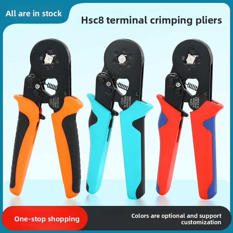 6-4 HSC8 6-6 Set German Quality Jaw Iron VE/TE Tube Type Terminal Crimping Pliers