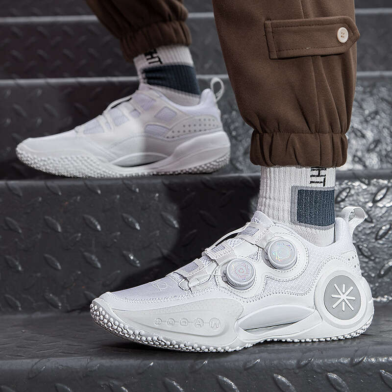Wade Free shipping Nine Basketball Men's Low-Top Rotating Buckle White Sports Women's Dad Trendy Running Shoes