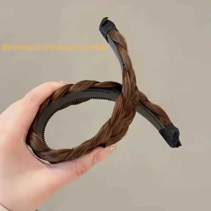 Lazy Wig Twist Bands For Wen Wide Fishbone Braids Hairbands Handmade Retro Hoop Hair Styling Accessories X250812
