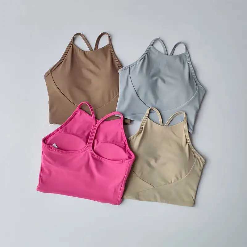 Summer Sports Underwear Womens Fitness Running Camisole Shockproof and Anti-Sagging Sexy Beauty Back Bra Quick Drying Z250812