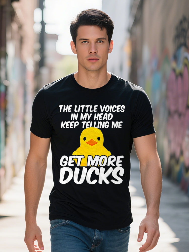 quirky tee little yellow duck print cartoon t shirt for men fashion get more ducks podking