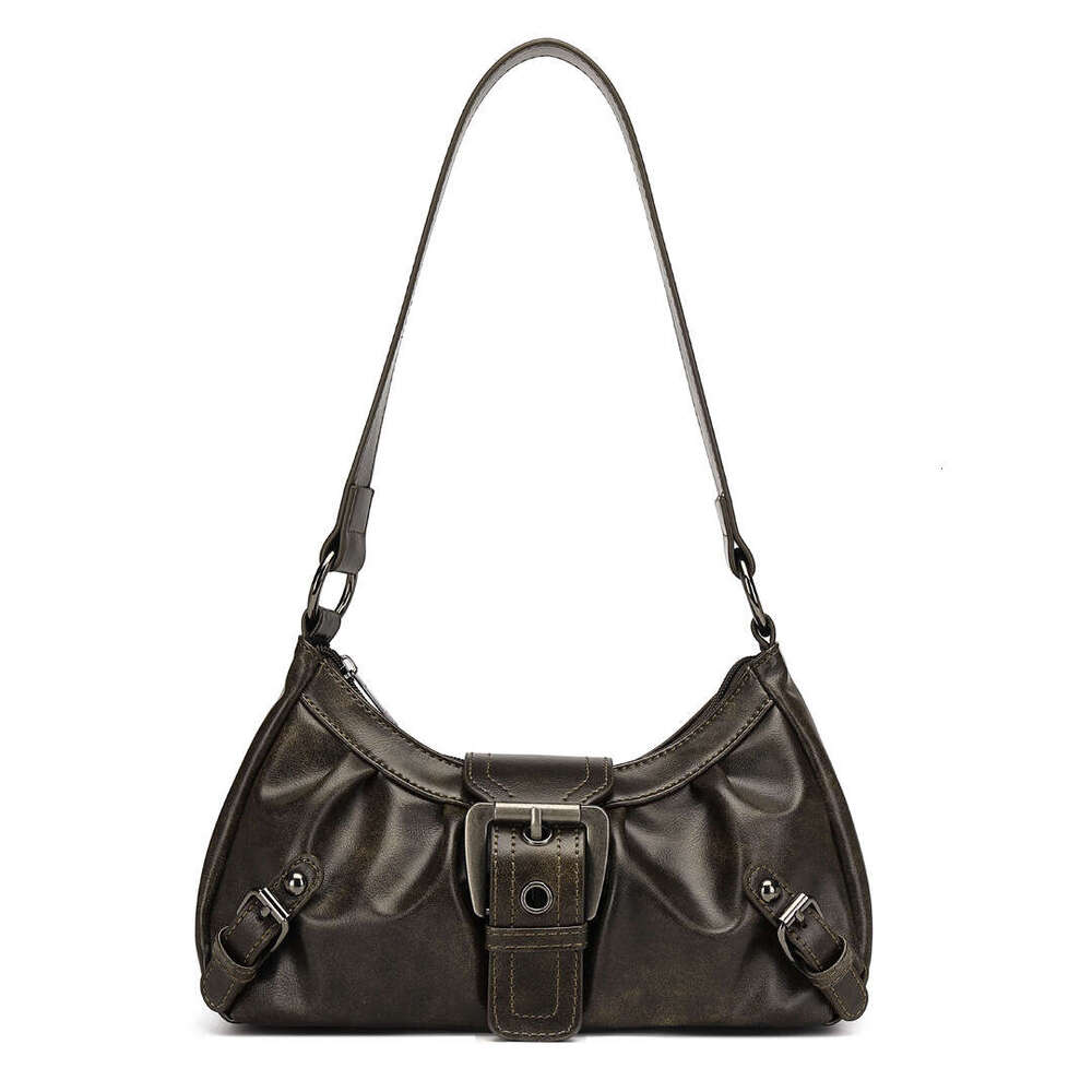 Spring And Summer New PU Leather Underarm Single Shoulder Handbag Y2k Hot Girl Women's Bag B5