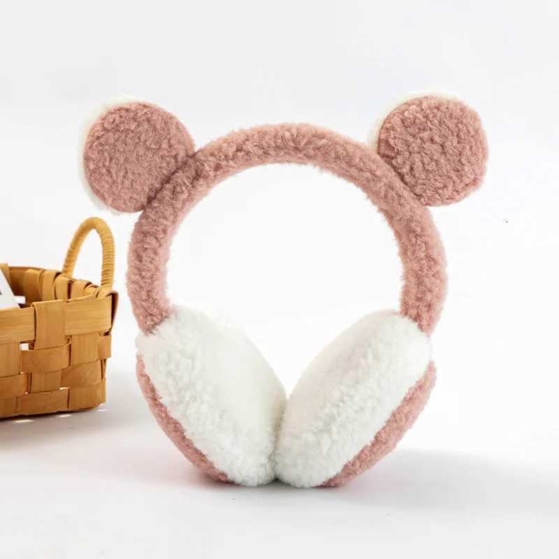 Earmuffs Warm Girl Cartoon Bear Earmuffs Winter Ear Protection Childrens Earmuffs Antifreeze Retractable Earmuffs for Children XJ250812