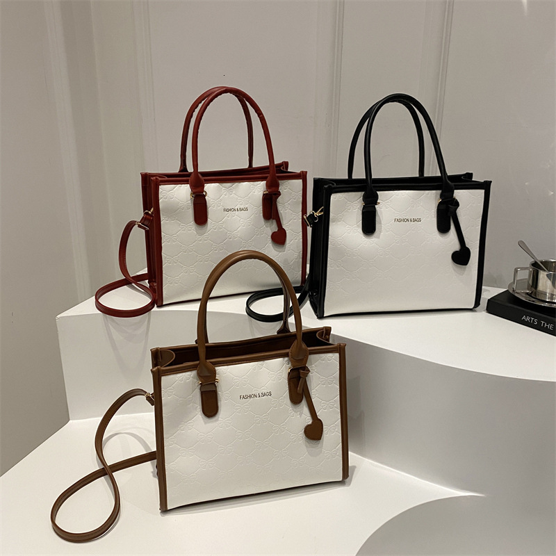 Color Block Women s Textured New Trendy Commuter Simple Casual Stylish Single Shoulder Crossbody Handbag Small Square Bag for ddmymarket