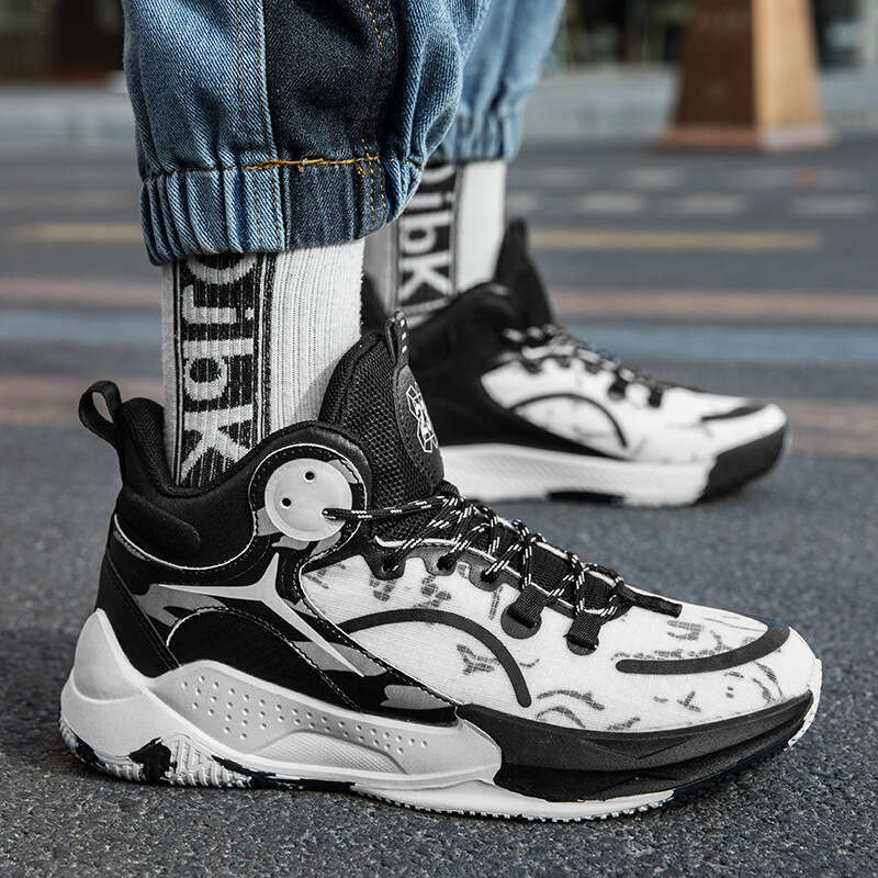 K713 Fluorescent Basketball Men's Rubber Anti-Slip Sole Free shipping Cement Court Competition Couple Style Trendy Sports Shoes