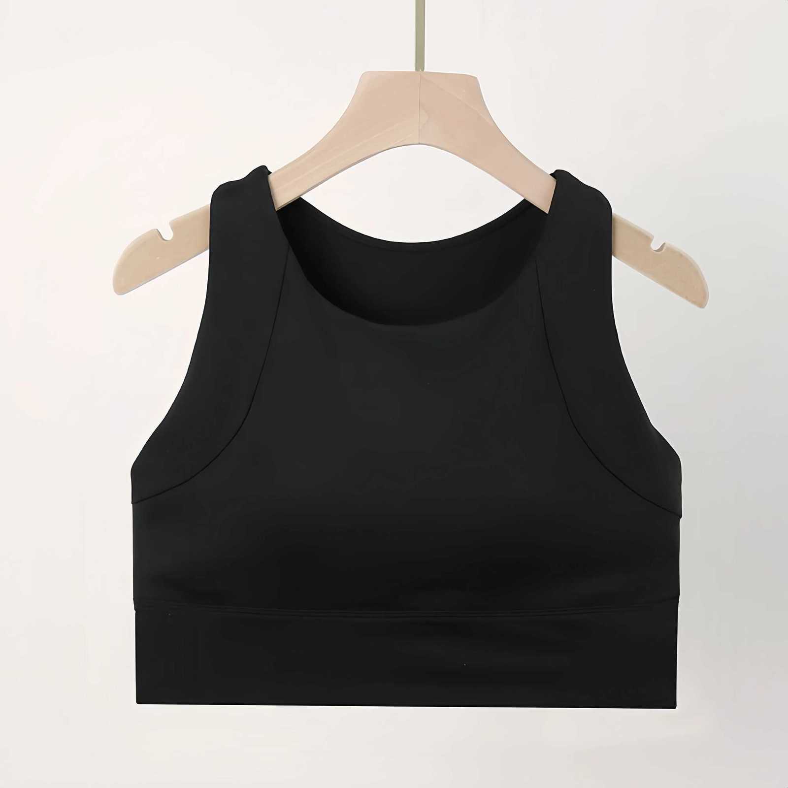 High Strength Anti-shock Sports Crop Tops Women Built-in Pads Vest High Impact Fitness Running Gym Bras Z250812