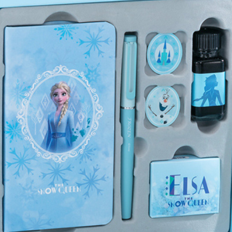 Disney Children's Fountain Pen Gift Box Pen for Students to Practice Calligraphy Learning Supplies for Children's Day Stationery Gift Studen