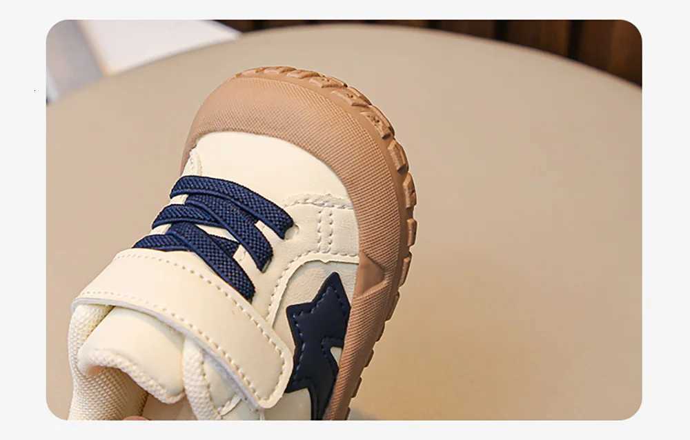 PU Leather Sport Shoes For Children Ergonomics Baby Boys Sneakers Trend Fashion Infant Girls First Step Casual Footwear XJ250812