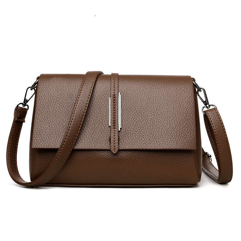 Soft Leather Casual Shoulder Spring Summer New Niche Design Crossbody Large Capacity Fashion Simple Small Square Bag