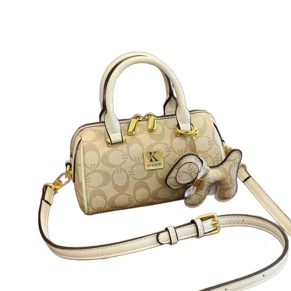 DHessentials 2025 Small Puffy Boston Bag, Luxe PVC Tote for Women, Soft Structured Shoulder Crossbody Bag, Trendy Pillow Purse