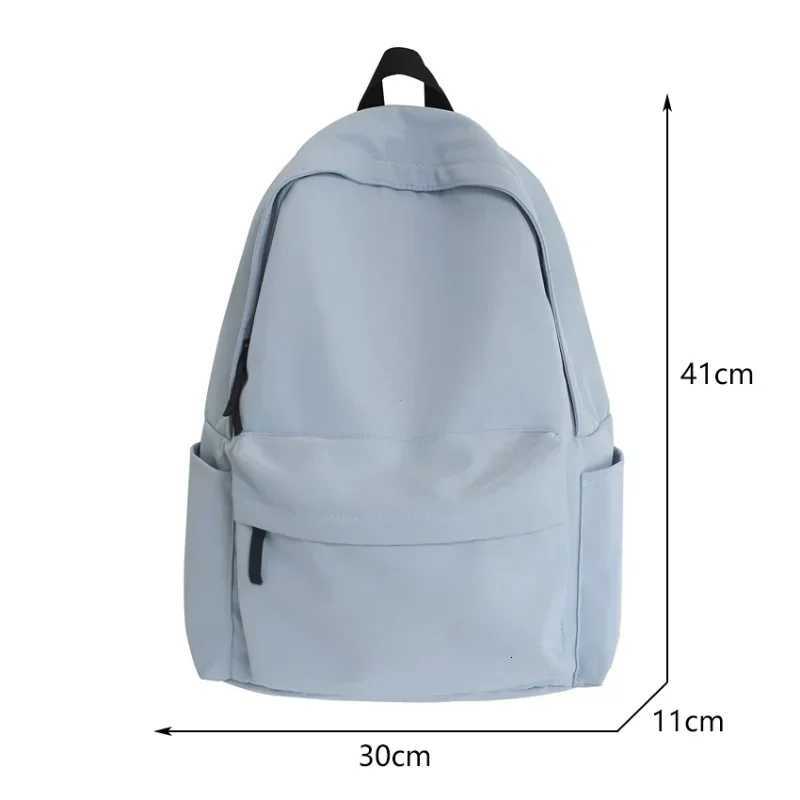 Black Gray White Red Versatile Backpack High Quality Large Capacity Waterproof Travel Bag Washable Nylon Computer Bag Unisex W250812