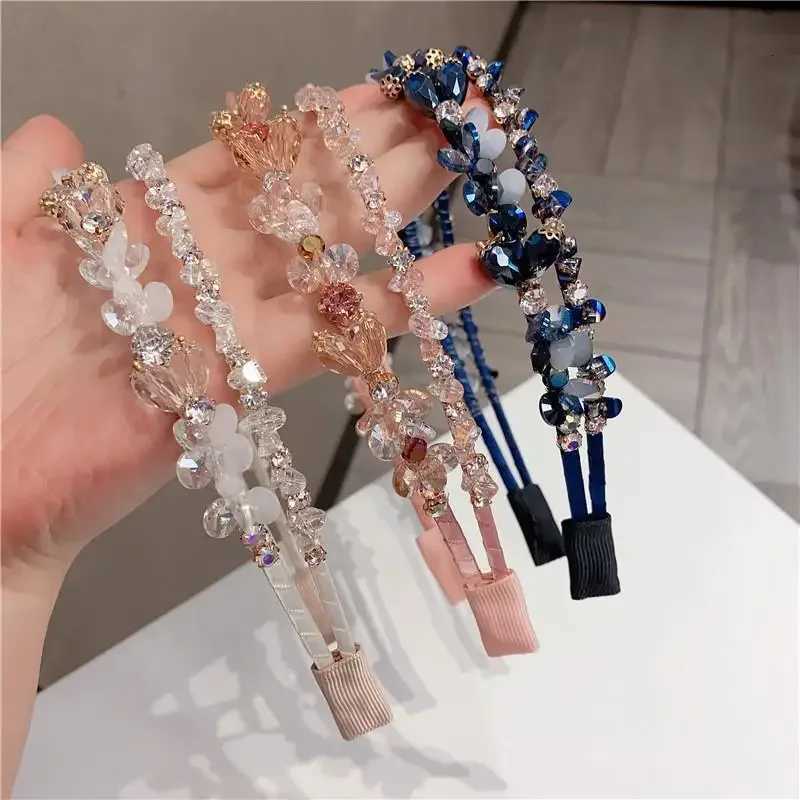 Handmade Bands Bling Crystal Metal Hairbands for Women Baroque Vintage Rhinestone Hair Jewelry Girls Hair Accessories X250812
