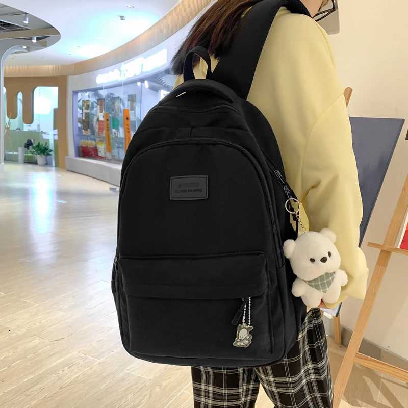 New Female Fashion Men High Capacity Waterproof College Backpack Trendy Women Laptop School Bags Cute Girl Travel Book Bag Cool W250812