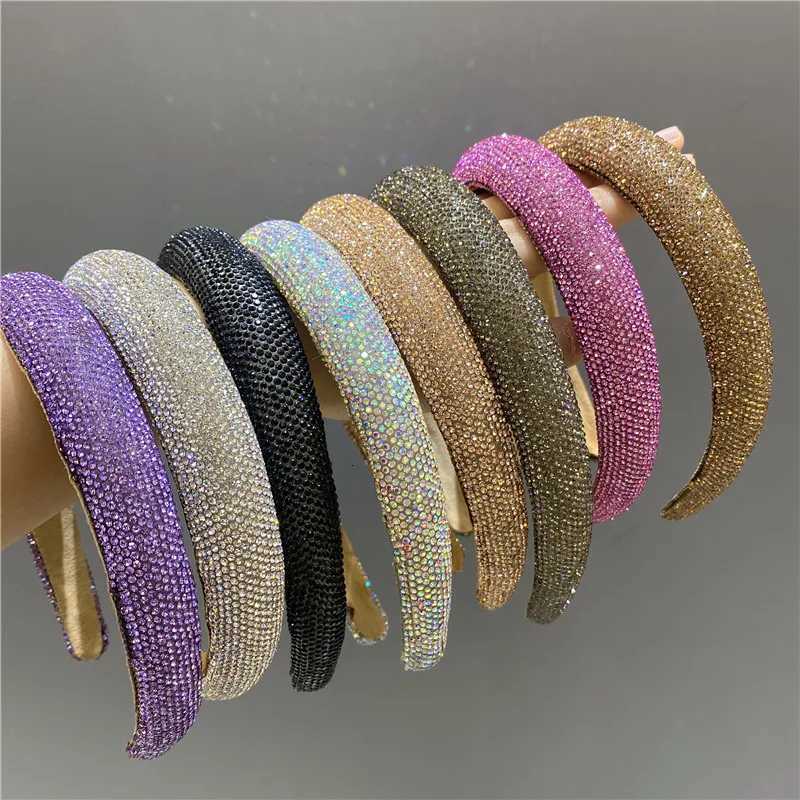 wen girls rhinestone glitter sponge padded hairband band adt hair accessories hair jewley X250812