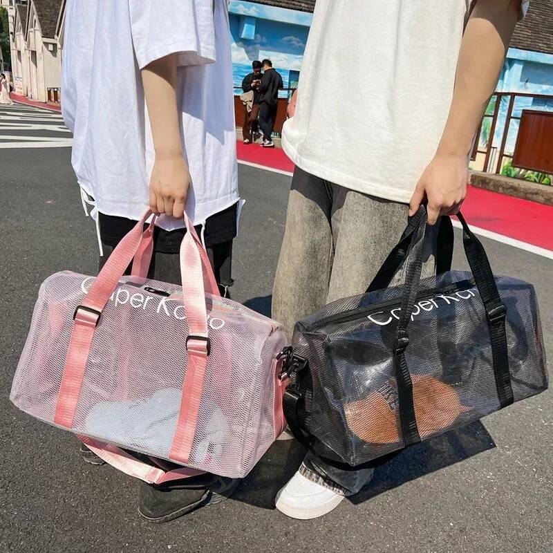 PVC Transparent New Fashion Handbag Candy Trendy Versatile Women's Bags 2025 Hot Sale Waterproof Large Capacity Travel Bag
