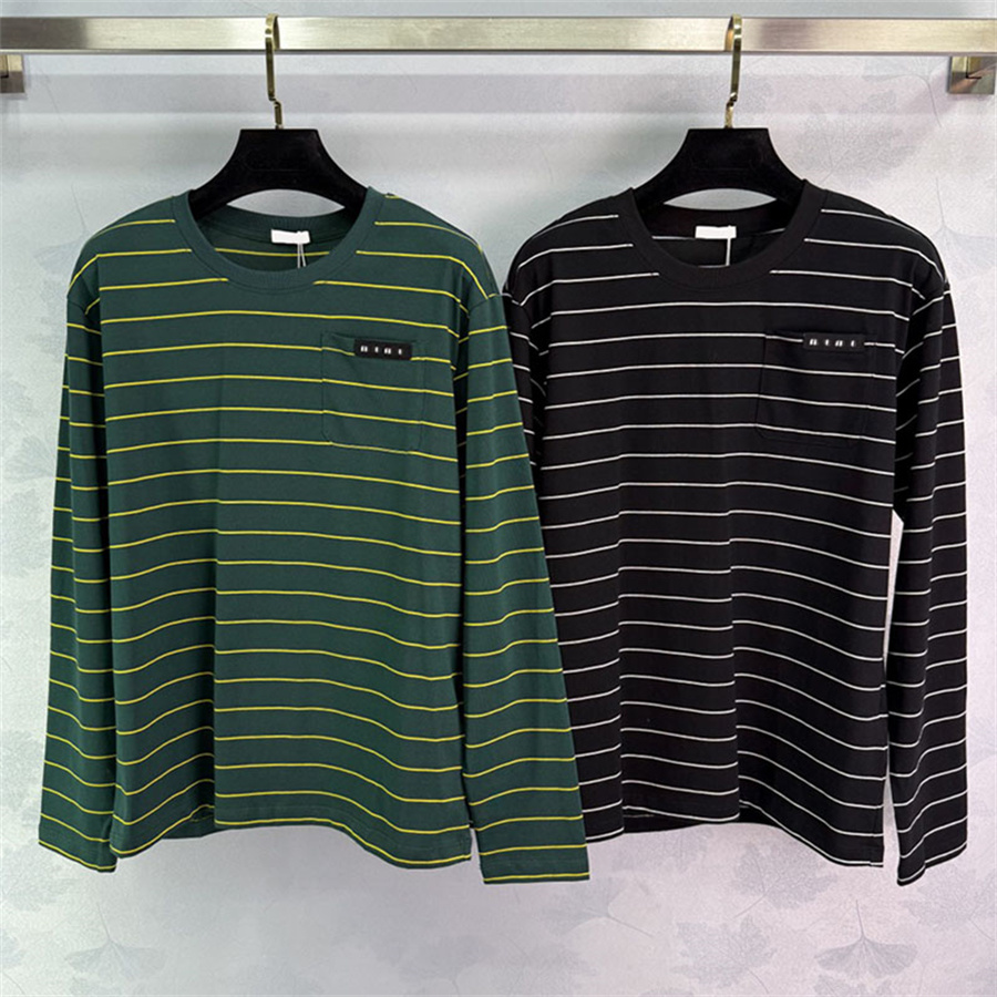 Designer Women Loose Sweaters Striped Print Round Neck Jumper Tops Autumn Holiday High Street Stylish Casual Pullovers