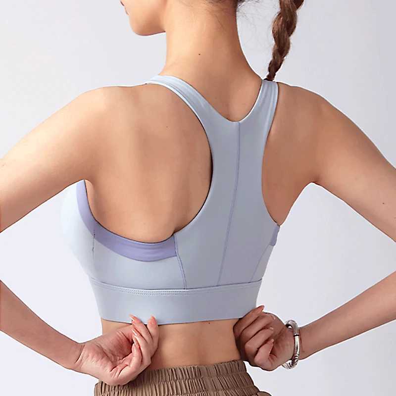 Womens High-Impact Sports Bra Breathable Shockproof Padded Gym Running Fitness Double Layer Seamless Underwear Z250812