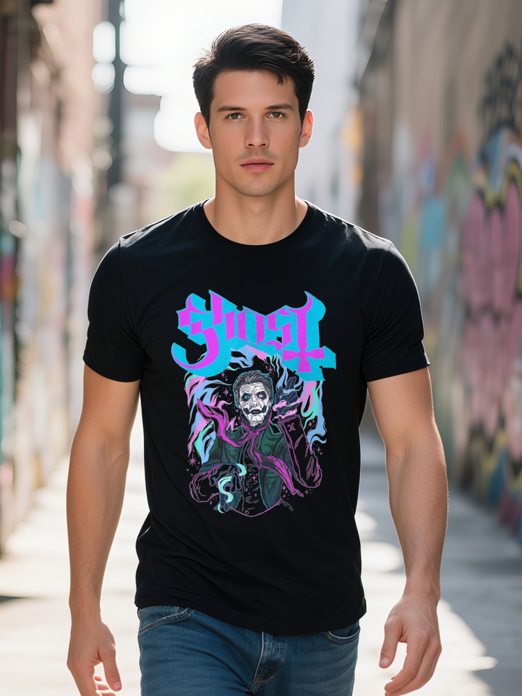 Ghost Impera Hypnosis Selected Pure Cotton Interesting Design DIY Short Sleeve T-Shirt Men Soft Breathable Suitable for