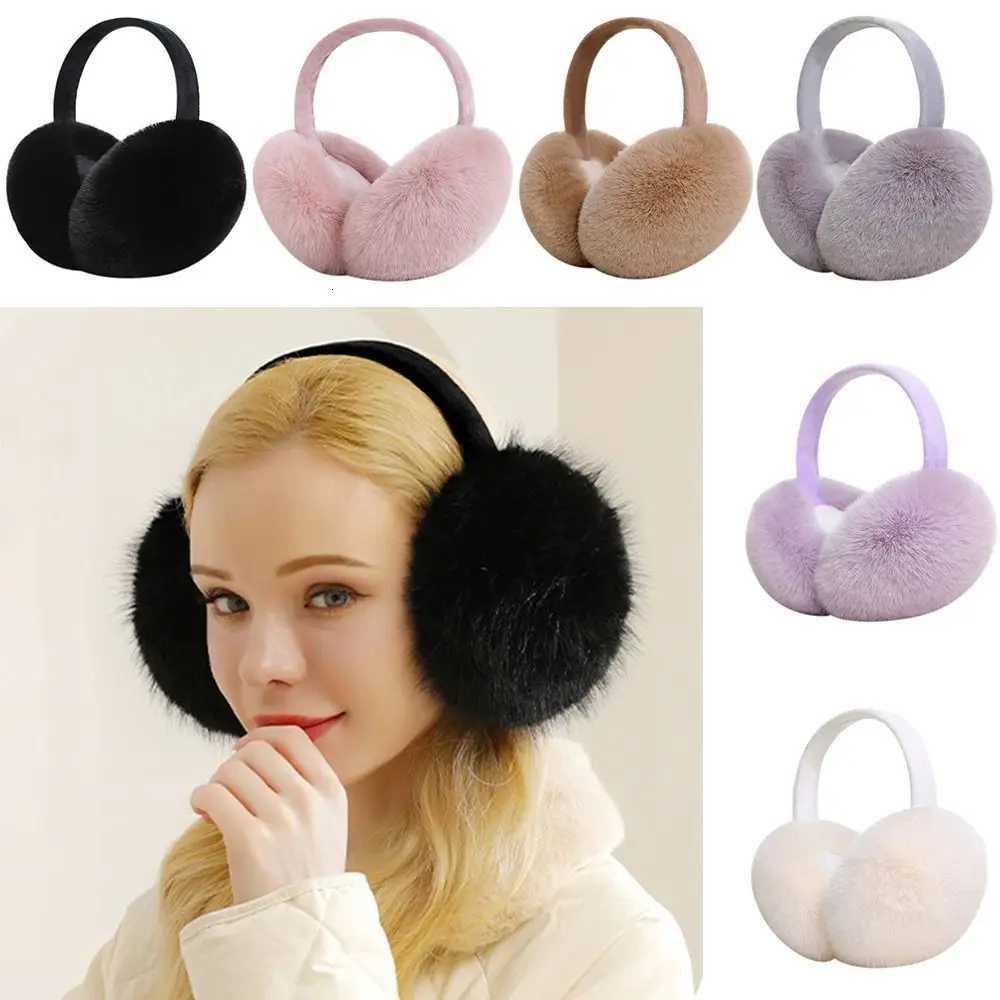 Fashion Plush Ear Warmer for Women Girls Anti-Freeze Ear Muffs Thickening Ear Cover Collapsible Winter Earmuffs Keep Warm XJ250812