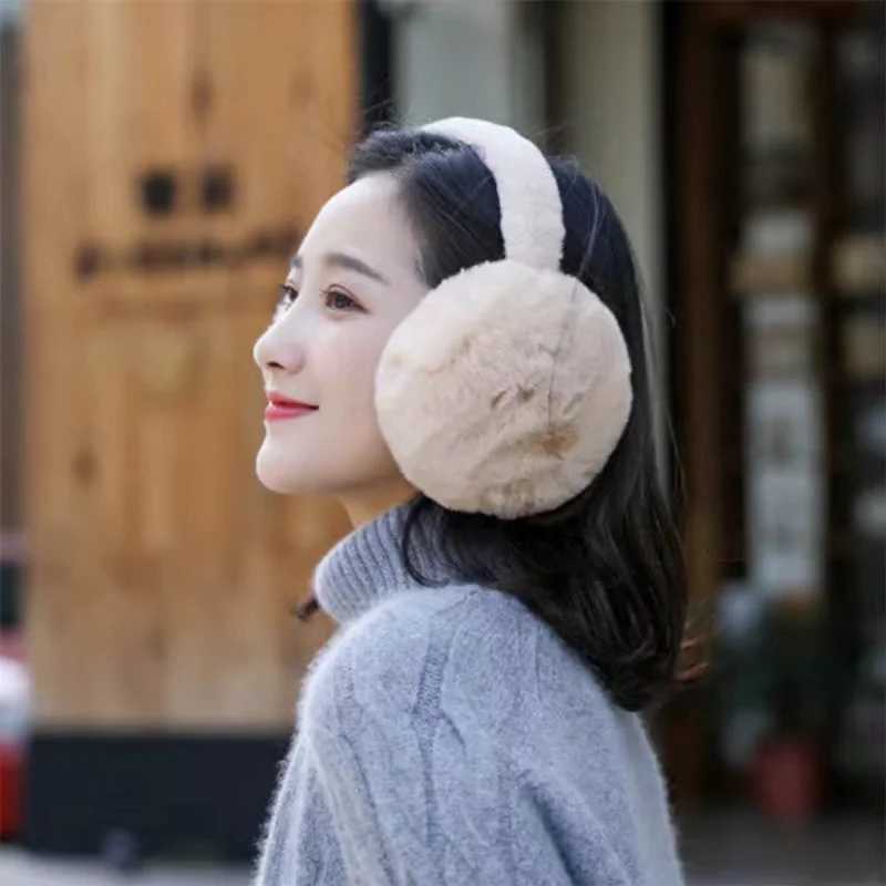 100% Rex Rabbit Fur Earmuffs Fashion Women Warm Russia Winter Real Fur Earmuffs Children Ear Cover Fur Earlap Girl XJ250812