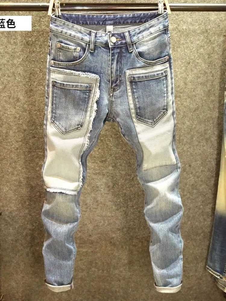 2024 Spring and Autumn New Fashion Trend Retro Stretch Pants Mens Casual Slim Comfortable Breathable High-Quality Jeans 28-36 X250812