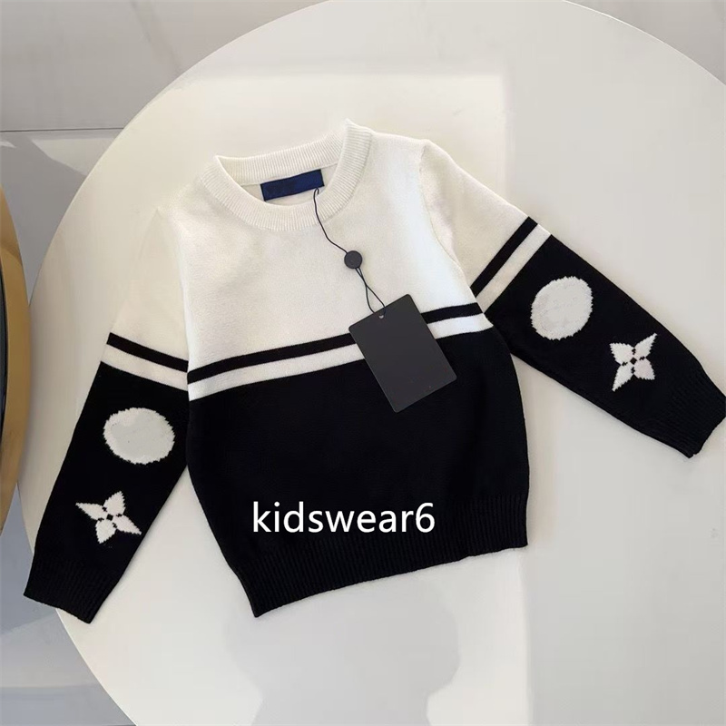 Kids Designer Clothes Children's Sweaters Kids Coat Suitable for boys and girls. Fall/Winter Style. Children's Warm Letter-Printed Pullover Sweater size90-150 A17