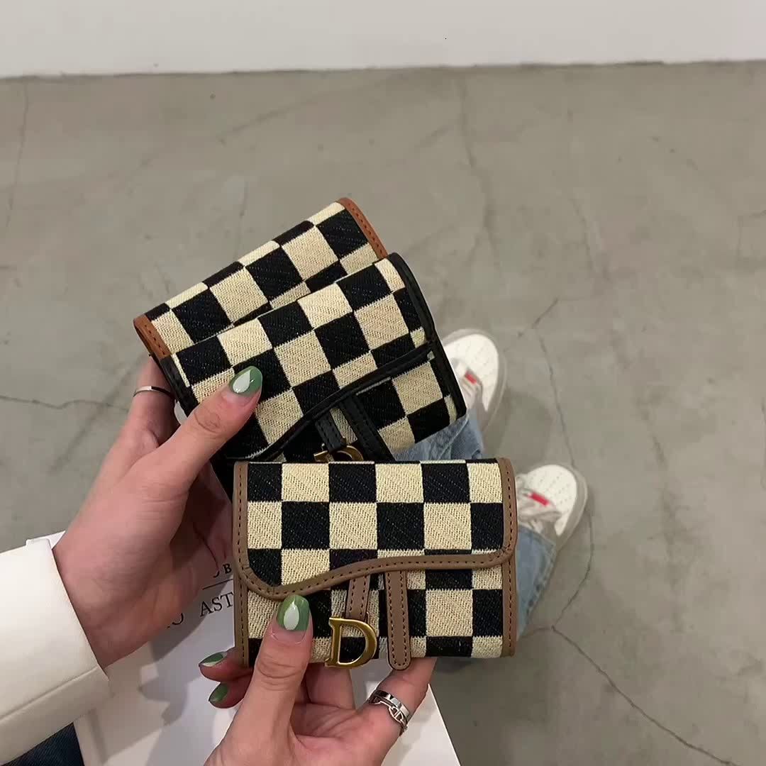 Designer Bag Tote Bag Factory Wholesale 2025 New Plaid Exquisite High-end Card Holder Women's Compact Multi-card Luxury Bag Slot Bank Card